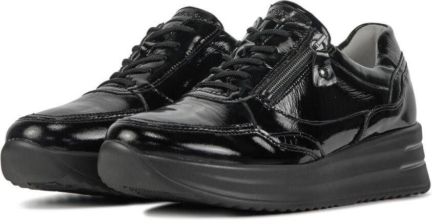 Waldl&#xE4, ufer Dames leren dames sneakers 755004