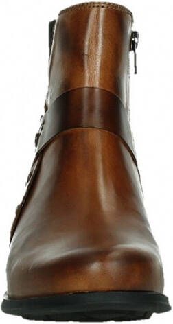 Wolky Silio Enkellaarsje Dames Bruin/Cognac