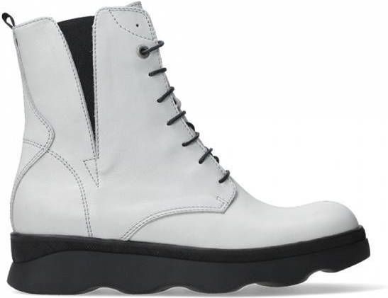 Wolky Witte Veterboots Akita Savana Leather