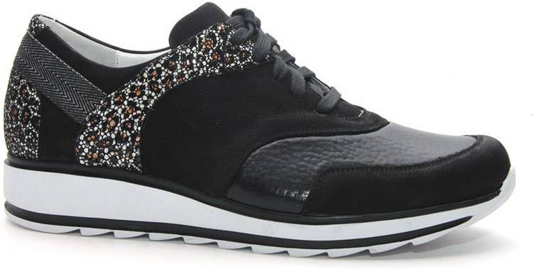 Durea 6225 685H Zwart H Wijdte Veterschoenen