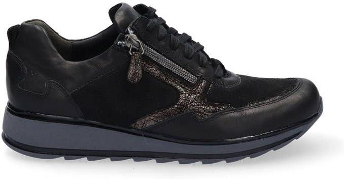 Durea 6261 685H Zwart H Wijdte Veterschoenen