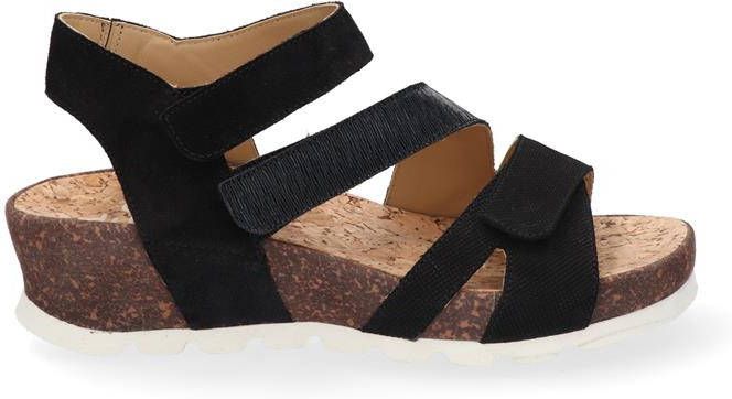 Durea 7405 028K Zwart K Wijdte Sandalen
