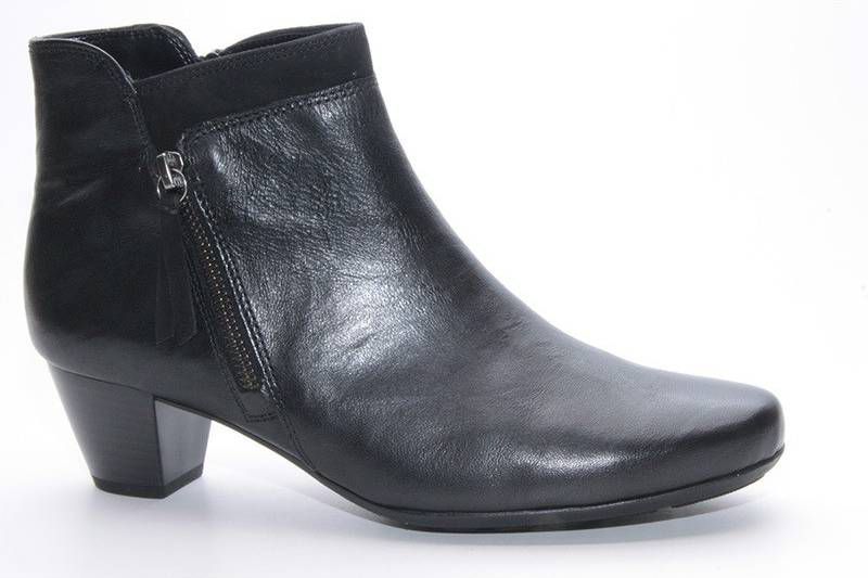 Gabor Enkellaarsjes Zwart 92.821.97 Damesschoenen.nl Gabor Enkellaarsjes Hak zwart Zwart Damesschoenen.nl