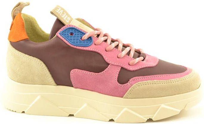 Steve Madden Pitty suède sneakers roze/multi