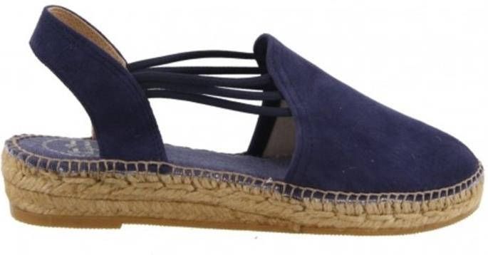 Toni Pons Nuria suède espadrilles blauw