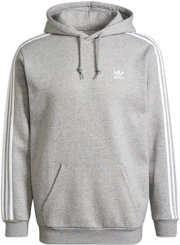 adidas Originals adidas Hoodie Adicolor Classics 3 Stripes Grijs/Wit