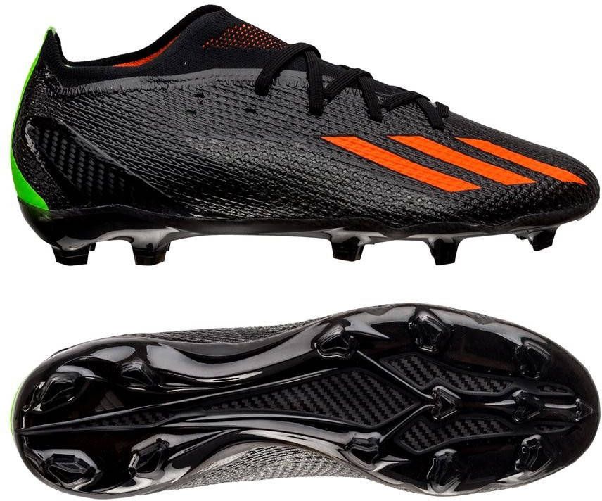Adidas X SPEEDPORTAL.2 Firm Ground Voetbalschoenen Core Black/Solar Red/Solar Green Dames