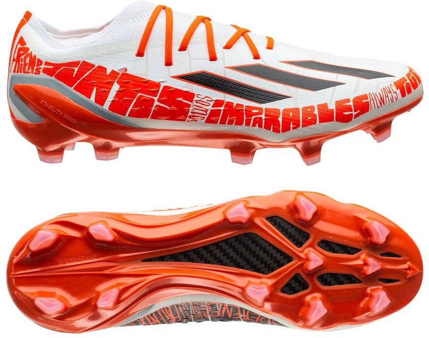 adidas X Speedportal Messi.1 Gras Voetbalschoenen(FG)Wit Rood Zwart