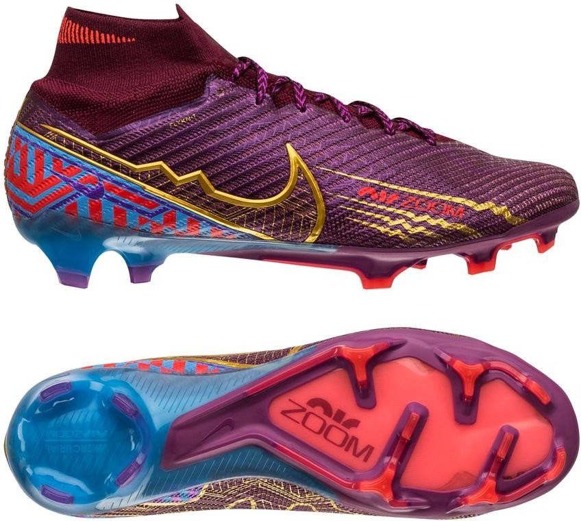 Nike Zoom Mercurial Superfly 9 Elite KM FG Voetbalschoenen(stevige ondergrond) Rood