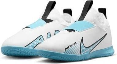 Nike Air Zoom Mercurial Vapor 15 Academy IC Blast Wit/Blauw/Roze Kinderen