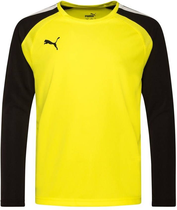 PUMA teamPACER Keepersshirt Lange Mouwen Kids Geel Zwart Wit
