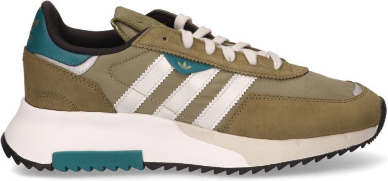Adidas Originals Retropy F2 sneakers kaki/zilver metallic/olijfgroen