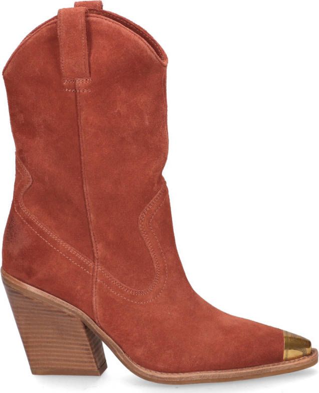 Bronx New-Kole suède cowboylaarzen antraciet