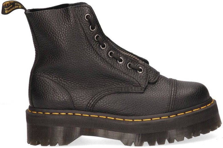 Dr Martens Anfibio Dr. Martens Sinclair in pelle nera martellata con maxi suola