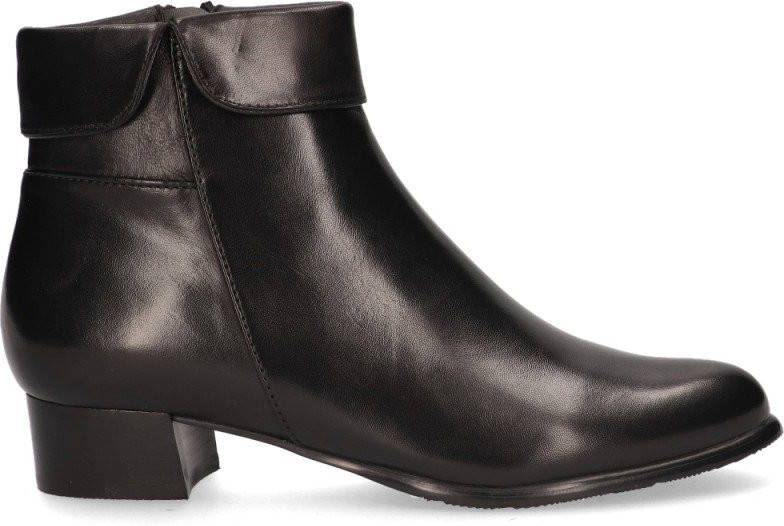 Everybody 49146 leren enkellaarzen zwart