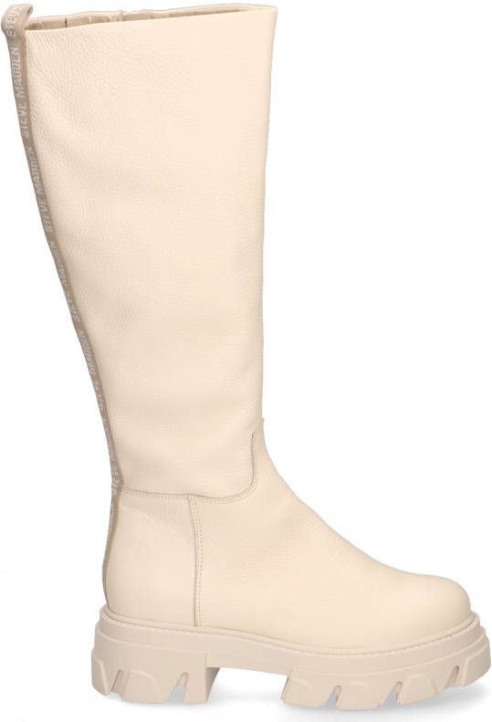 Steve Madden Mana leren laarzen off white