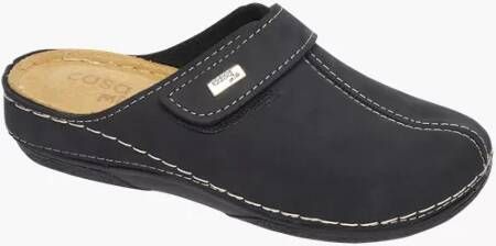 vanHaren Casa Mia suède pantoffels blauw
