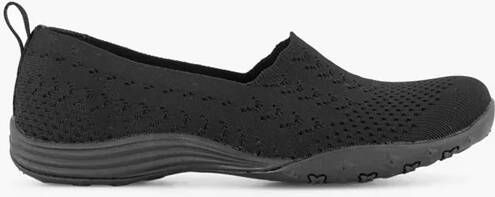 Skechers Zwarte knitted instapper memory foam