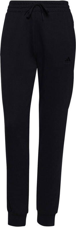 adidas essentials french terry logo joggingbroek zwart/goud dames