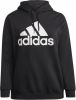 Adidas Essentials Logo Fleece Hoodie(Grote Maat) Black/White Dames online kopen