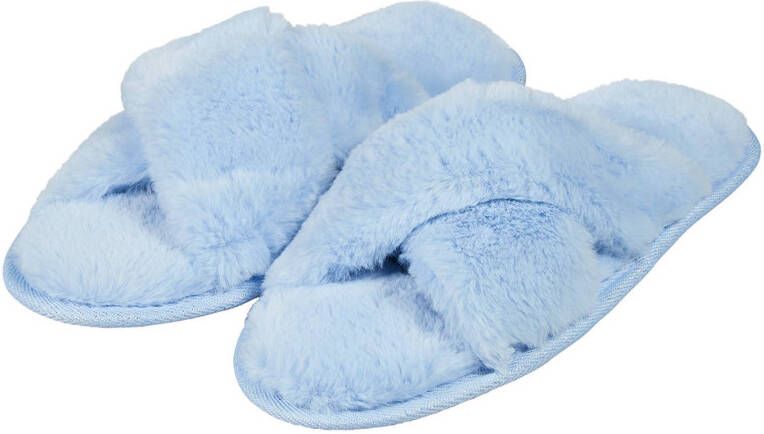 Apollo pantoffels lichtblauw