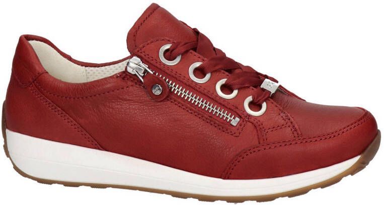 Ara Osaka comfort leren veterschoenen rood