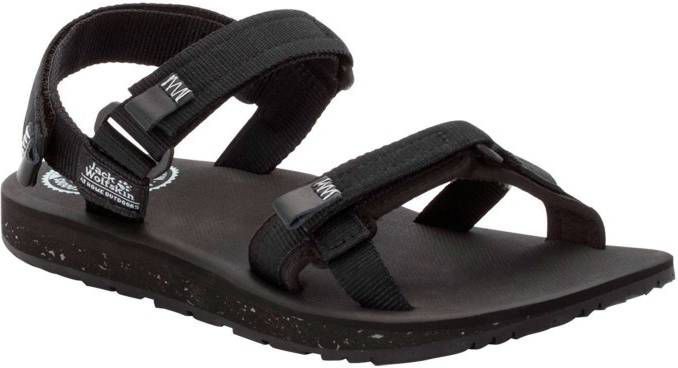 Jack Wolfskin Outfresh Sandal Dames Zwart/Lichtgrijs