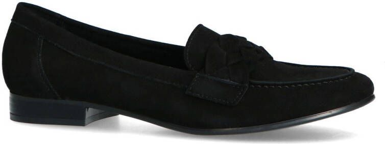 Manfield leren loafers zwart