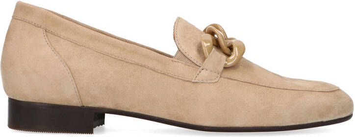 Manfield suède loafers beige