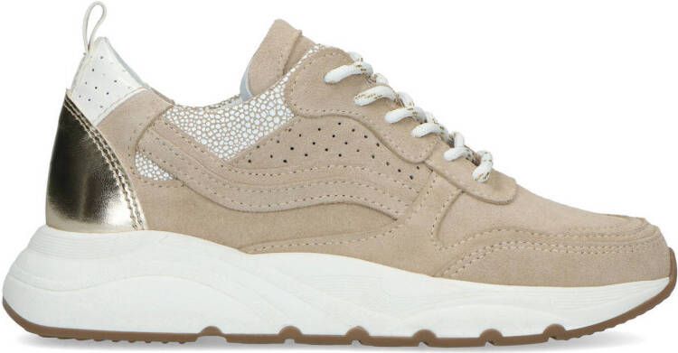 Manfield suède sneakers beige