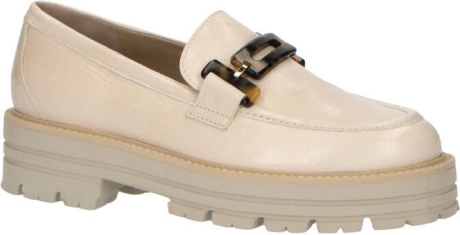 Maripe Fanny leren loafers beige