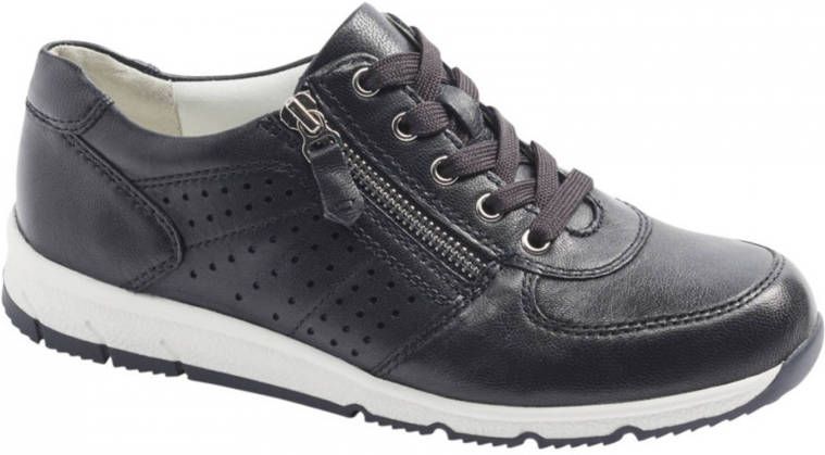 Medicus comfort leren veterschoenen donkerblauw