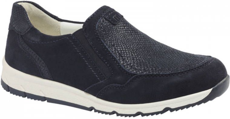 Medicus Donkerblauwe leren instapper