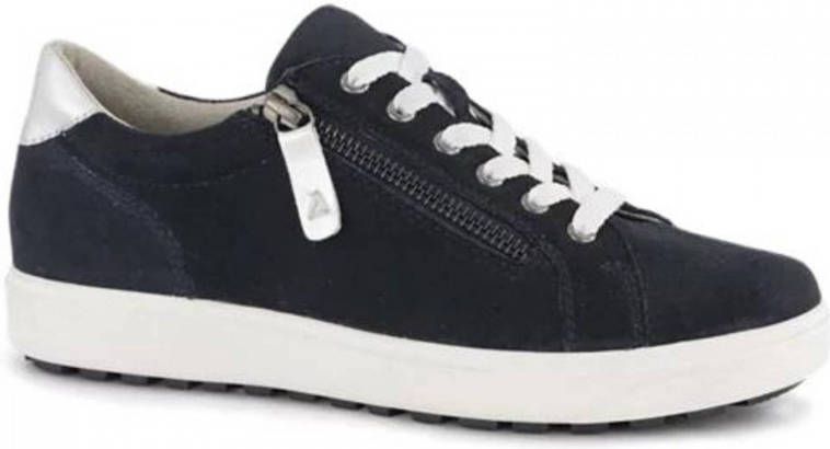 Medicus leren veterschoenen donkerblauw