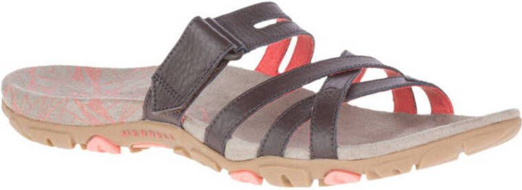 Merrell SandSpur slippers bruin/koraalrood