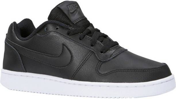 Nike Ebernon Low leren sneakers zwart/wit