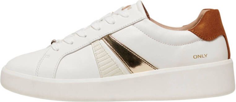 ONLY ONLSOUL 3 sneakers wit/cognac