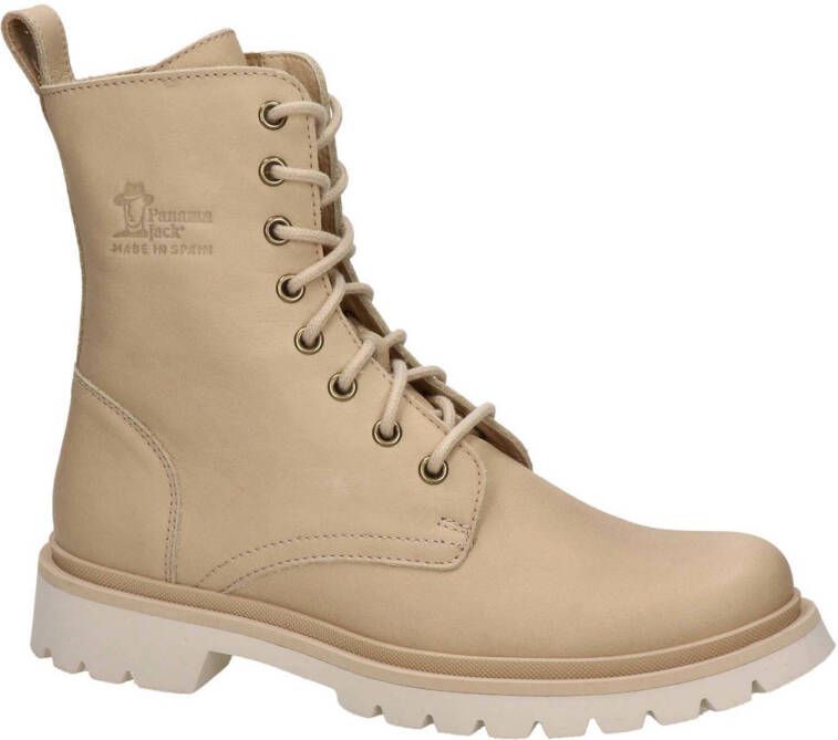 Panama Jack Florida leren veterboots beige