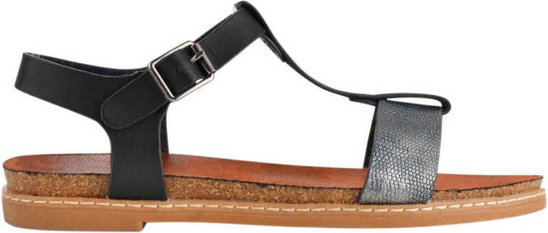 PS Poelman sandalen zwart/metallic