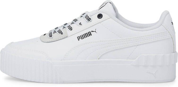 Puma Carina Lift Logomania sneakers wit/zwart