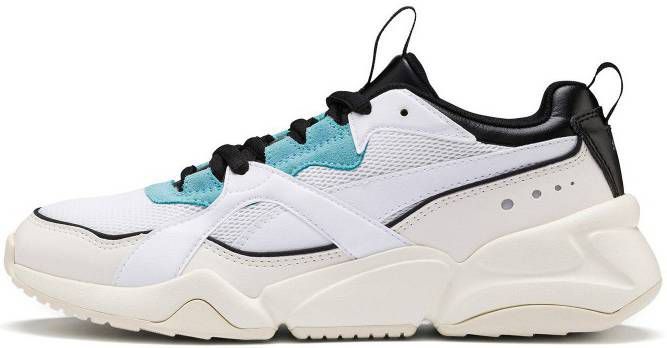 Puma Nova 2 sneakers wit/lichtblauw/zwart