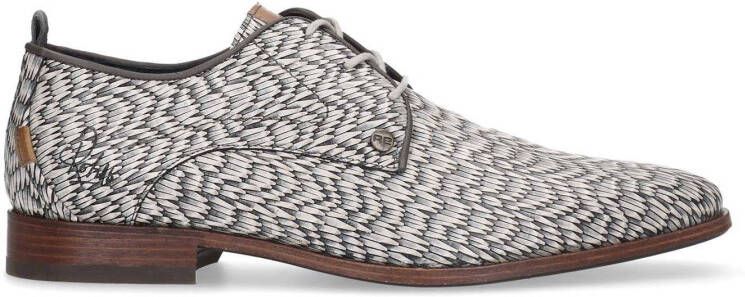 Rehab leren veterschoenen beige