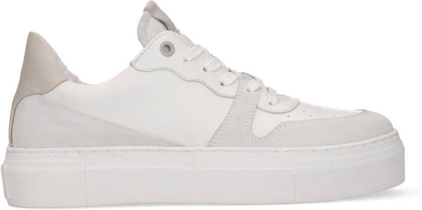 Sacha leren plateau sneakers off white