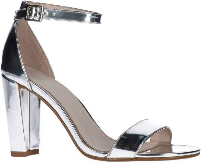 Sacha lakleren sandalettes zilver