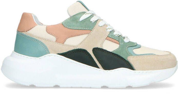 Sacha suède chunky sneakers zand/multi