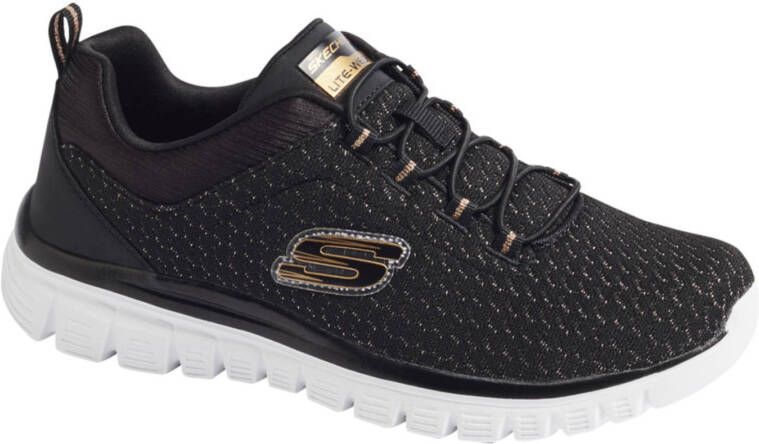 Skechers sneakers zwart/goud