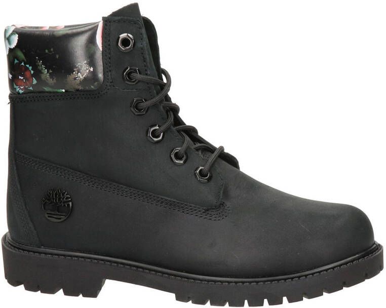 Timberland leren veterboots zwart