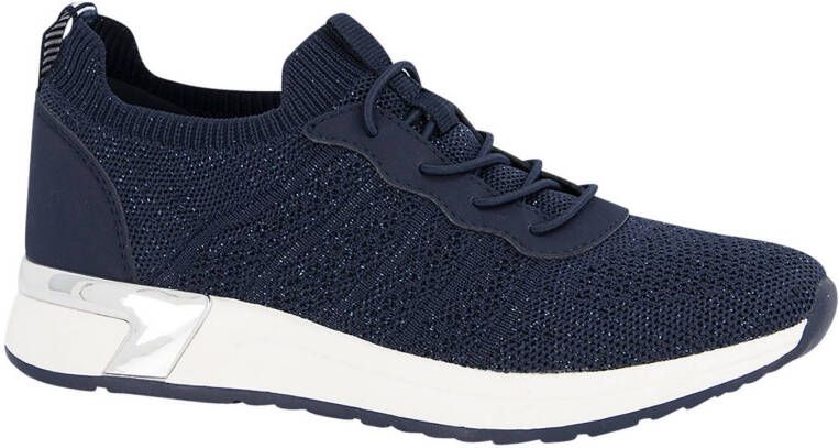 Venice Blauwe instapper knitted maat 36