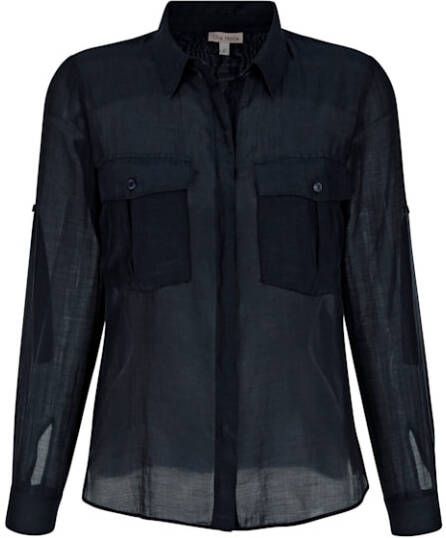 alba moda Blouse van transparant materiaal Marine