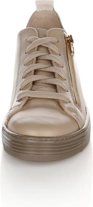 alba moda Sneaker Taupe/Crème/wit